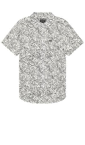 Charter Print Short Sleeve Shirt in White. - size M (also in S) - Brixton - Modalova