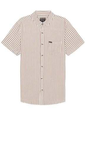 Charter Herringbone Stripe Short Sleeve Shirt in . Size S - Brixton - Modalova
