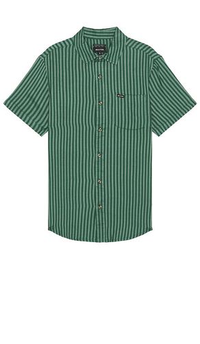 Charter Herringbone Stripe Short Sleeve Shirt in . Taglia S - Brixton - Modalova