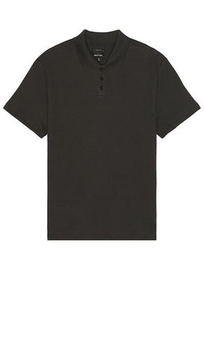 Waffle Short Sleeve Polo in Black. - size L (also in S) - Brixton - Modalova