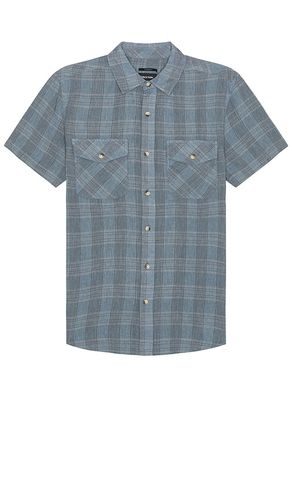 Memphis Linen Blend Short Sleeve Shirt in . Taglia M, S - Brixton - Modalova