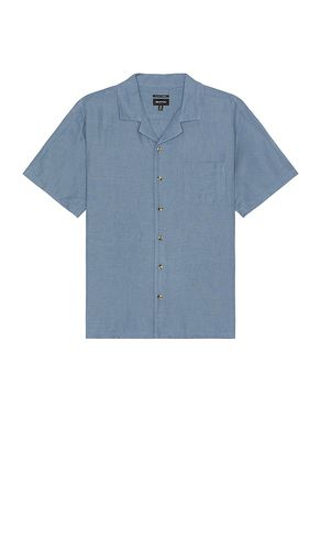 Bunker Linen Short Sleeve Camp Collar Shirt in Blue. - size L (also in M, S, XL/1X) - Brixton - Modalova