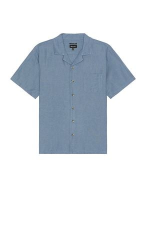 Bunker Linen Short Sleeve Camp Collar Shirt in Blue. - size M (also in S, XL/1X) - Brixton - Modalova