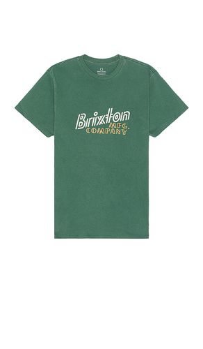 Gustin Short Sleeve Tailored Tee in Green. - size L (also in M, S, XL/1X) - Brixton - Modalova