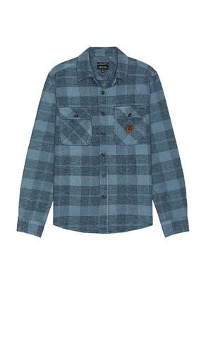 Bowery Heavyweight Flannel in Blue. - size M (also in S) - Brixton - Modalova