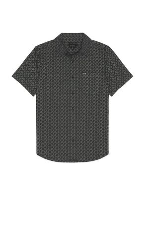 Charter Print Short Sleeve Shirt in Black. - size M (also in S) - Brixton - Modalova