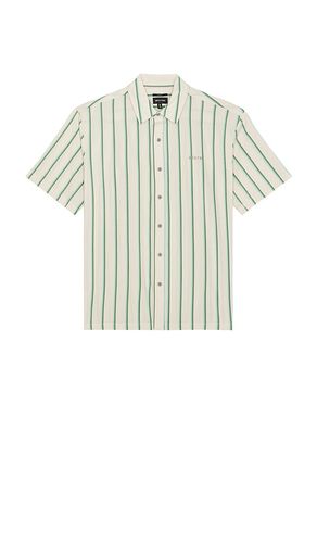 Cru Stripe Relaxed Short Sleeve Shirt in Beige. - size L (also in M, S) - Brixton - Modalova