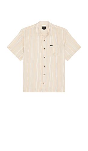 Cru Slub Relaxed Short Sleeve Shirt in Cream. - size L (also in M, S) - Brixton - Modalova