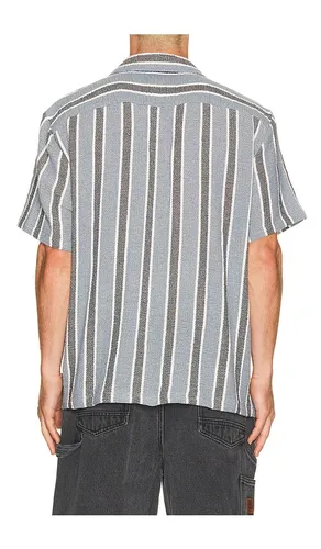 The Dexter Textured Stripe Short Sleeve Shirt in . Size L. Also in M, XL/1X - Brixton - Modalova