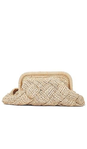 Gigi Framed Clutch in Beige - BTB Los Angeles - Modalova