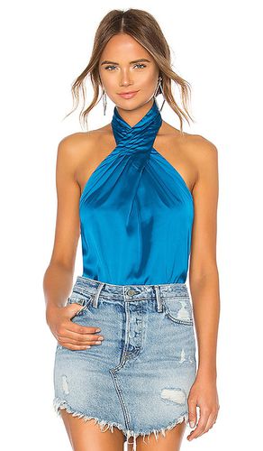 Top de satén con escote halter amerie en color royal talla M en - Royal. Talla M (también en L, S, XL, XS, XXS) - superdown - Modalova