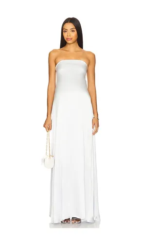 Brushed Satin Gown in White. - size S (also in XS, XL) - BUMPSUIT - Modalova