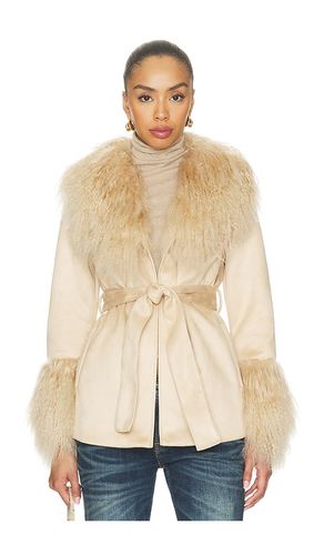Gigi Shearling Jacket in Beige. - size L (also in M, S, XL, XS) - Bubish - Modalova
