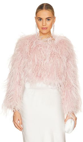 Lara Feather Jacket in Pink. - size L (also in M, S) - Bubish - Modalova