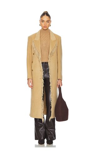 Kate Fringe Coat in Brown. - size M (also in S) - Bubish - Modalova