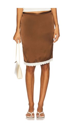 Solstice Midi Skirt in Brown. - size L (also in M, S, XS) - BUCI - Modalova