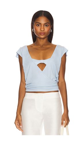 Hibiscus Top in Blue. - size L (also in M, S) - BUCI - Modalova