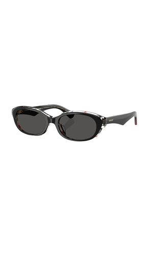Burberry Oval Sunglasses in Black - Burberry - Modalova
