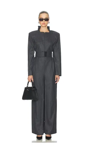 Pinstriped Jumpsuit in Grey. - size M (also in XS) - Bevza - Modalova