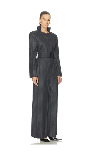 Pinstriped Jumpsuit in Grey. - size M (also in XS) - Bevza - Modalova