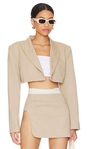 X REVOLVE Zayne Cropped Blazer in Taupe. - size L (also in M) - BY.DYLN - Modalova