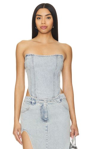 Zayne Corset in Denim-Light. - size L (also in M, S, XS) - BY.DYLN - Modalova