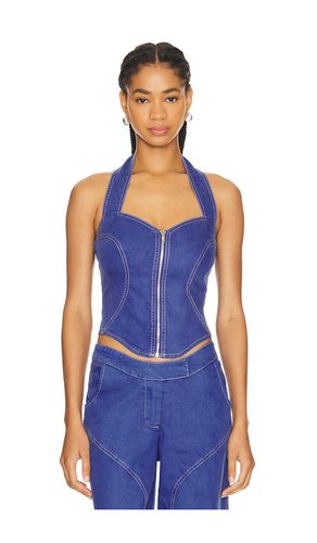 Ramona Corset Top in Blue. - size L (also in M, S, XS) - BY.DYLN - Modalova