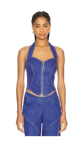 Ramona Corset Top in Denim-Dark. - size M (also in XS) - BY.DYLN - Modalova