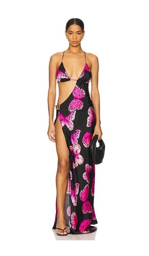 Villa Butterfly Maxi Dress in Black. - size L (also in S, XS) - CIN CIN - Modalova