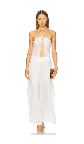 Coral Orchid Drape Top in White. - size L (also in M, XL) - CIN CIN - Modalova