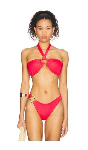Locket Bandeau Bikini Top in Red. - size L (also in M, S, XL, XS) - CIN CIN - Modalova