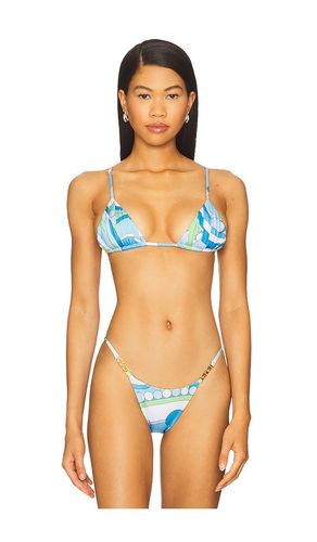 X REVOLVE Era Ruched Triangle Top in Blue. - size S (also in XS) - Cin Cin - Modalova