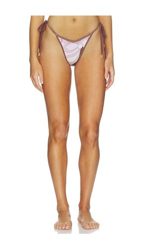 Racer String Bikini Bottom in Brown. - size L (also in M, S, XL) - Cin Cin - Modalova