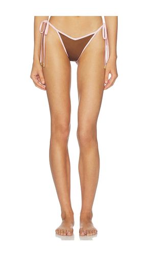Racer String Bikini Bottom in Brown. - size L (also in M, S, XS) - Cin Cin - Modalova