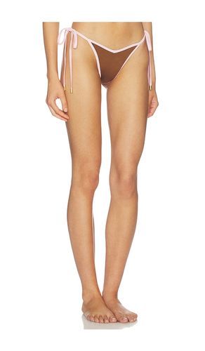 Racer String Bikini Bottom in Brown. - size L (also in M, S, XS) - Cin Cin - Modalova