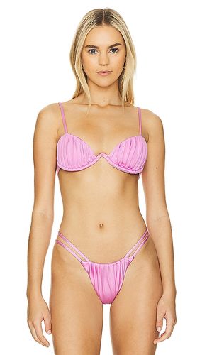 Oyster Bra Bikini Top in Pink. - size L (also in M) - CIN CIN - Modalova