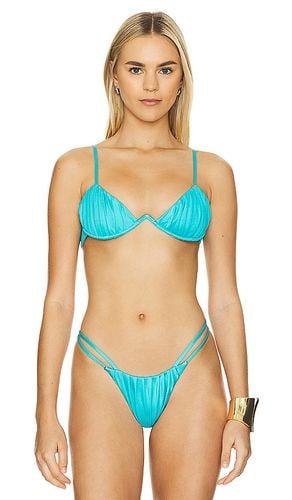 Oyster Bra Bikini Top in Blue. - size L (also in M, S) - CIN CIN - Modalova