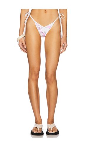 Racer String Bikini Bottom in Ivory,Blush. - size M (also in S, XL) - Cin Cin - Modalova