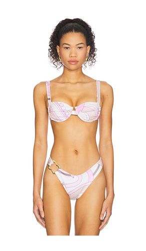 Ariel Ruched Bikini Top in Ivory,Blush. - size S (also in XS) - CIN CIN - Modalova