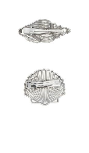 Seaside clip set in color metallic silver size all - Casa Clara - Modalova