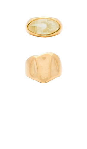Conjunto de anillos alba en color oro metálico talla 6 en - Metallic Gold. Talla 6 (también en 7, 8) - Casa Clara - Modalova