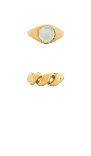 Conjunto de anillos pear en color oro metálico talla all - Casa Clara - Modalova