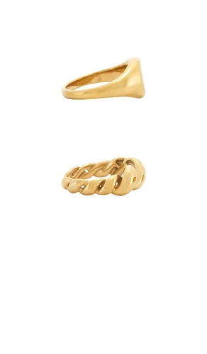 Conjunto de anillos pear en color oro metálico talla all - Casa Clara - Modalova