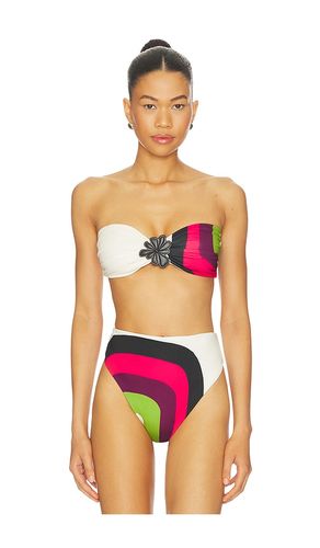 Maple Bikini Top in White,Fuchsia. - size M (also in S, XS) - Cala de la Cruz - Modalova