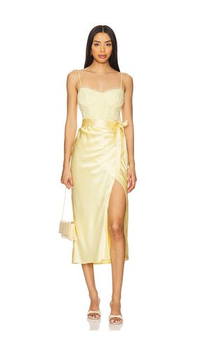 Tricia Corset Dress in Lemon. - size 00 (also in 12, 2, 4, 6, 8) - CAMI NYC - Modalova