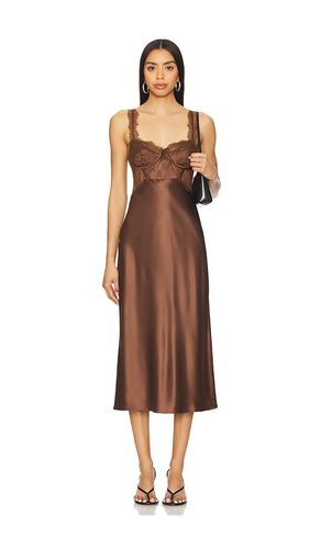 Nahida Dress in Chocolate. - size 0 (also in 00, 10, 12, 2, 4, 8) - CAMI NYC - Modalova