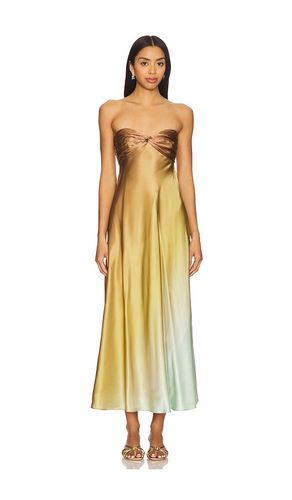Aveiro Dress in Brown,Mustard. - size L (also in M, S, XS, XXS) - CAMI NYC - Modalova