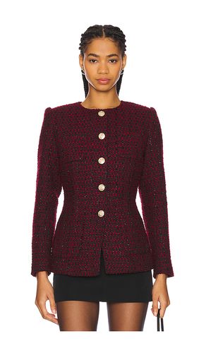 Wrenley Metallic Jacket in Burgundy. - size L (also in S) - CAMI NYC - Modalova