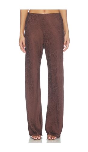 Bristol Jacquard Pant in Brown. - size L (also in M, S, XS, XXS) - CAMI NYC - Modalova