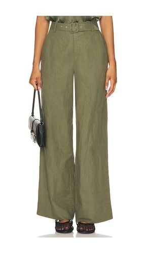 Sivan Pant in Olive. - size 0 (also in 00, 10, 12, 2, 4, 6, 8) - CAMI NYC - Modalova